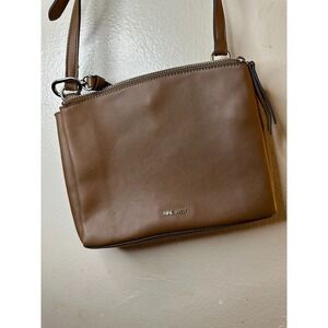 Nine West Levona Small A-List Crossbody Cognac/Gold NWD